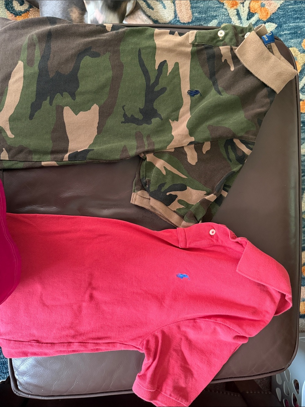 Ralph Lauren Kids Polo Shirts - Pale Red and Camo Set